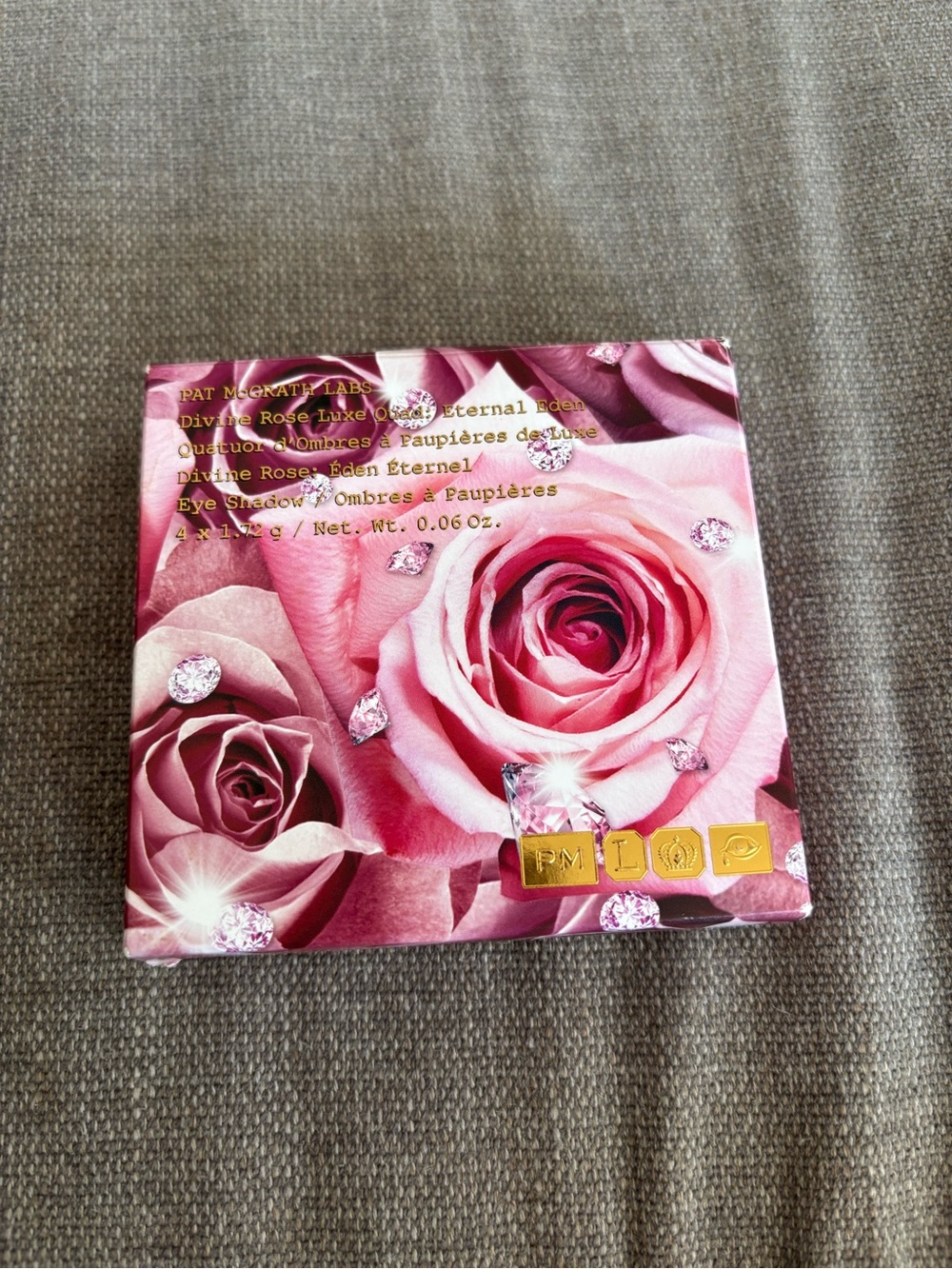 NEW Pat McGrath Black and Gold Compact Eyeshadow Palette - Divine Rose Luxe